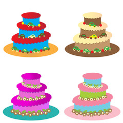 cakes for children without candles set