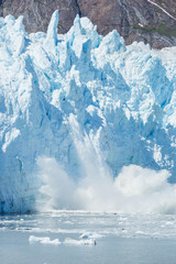 Ice calving at the Margerie Glacier