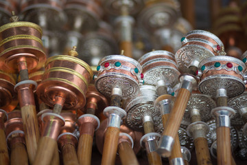 Prayer rolls in a local shop