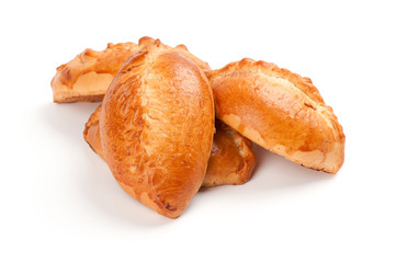 Fresh buns with apple, baked pasties