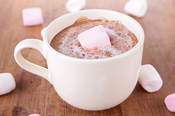 hot chocolate with marshmallows