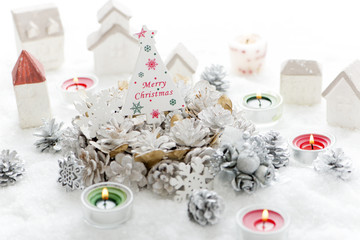 ホワイトクリスマス　オーナメント