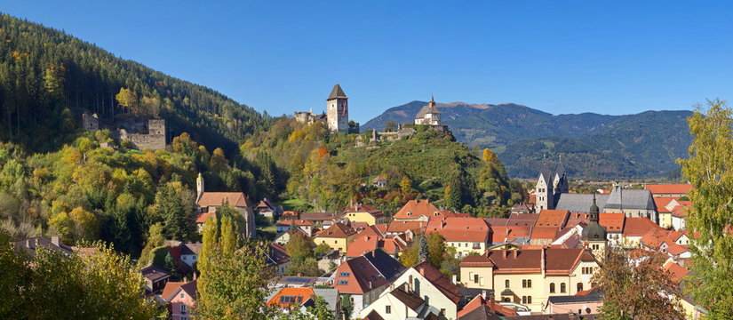 Panorama Friesach / K&auml;rnten / &Ouml;sterreich