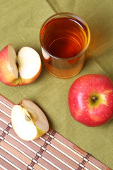 apples with juice