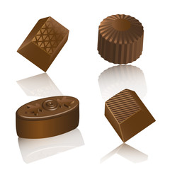 Set of chocolate candy