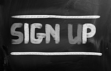 Sign Up Concept