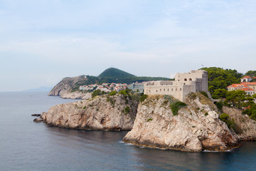 Fototapeta na wymiar Lovrijenac fort in Dubrovnik