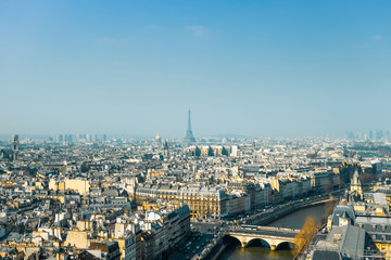 Naklejka premium antique city building in paris