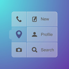 Smart phone application icon set