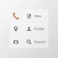 Smart phone application icon set