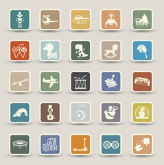 Toys icon vector 