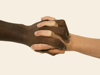 Mixity - Two joint hands symbolizing diversity