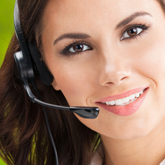 Support phone operator in headset