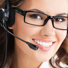 Support phone operator in headset