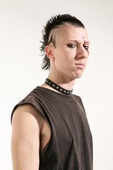 portrait of a young man in studio