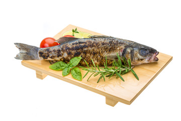 Roasted seabass