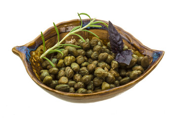 Capers in the bowl