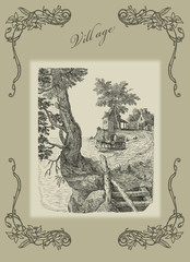 Village illustration