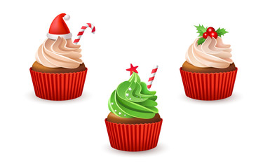 Christmas cupcakes