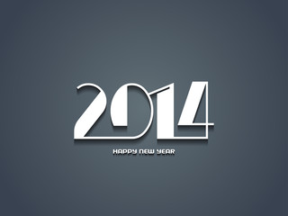 elegant happy new year 2014 design.