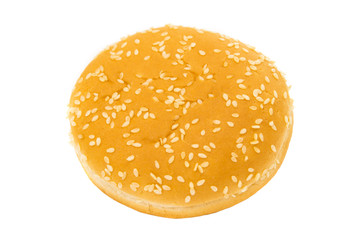 hamburger buns isolated