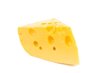 piece of cheese isolated