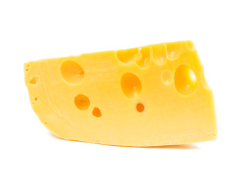 piece of cheese isolated