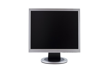 computer monitor isolated on white