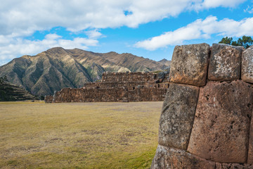 Chincheros ruins peruvian Andes  Cuzco Peru