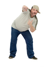 Fototapeta premium Hip-hop teacher pointing to you