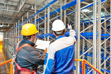 warehouse worker in storehouse