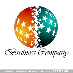 abstract business logo emblem vector