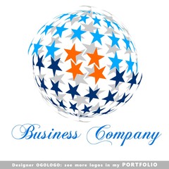 abstract business logo emblem vector