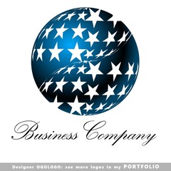 abstract business logo emblem vector