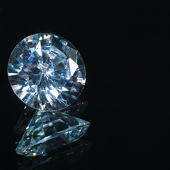 Round shiny diamond
