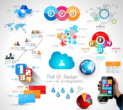 Mega Collection of quality Infographics objects