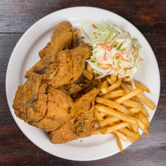 Fried chicken meal