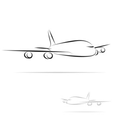 stylized plane