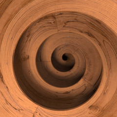 Wooden spiral