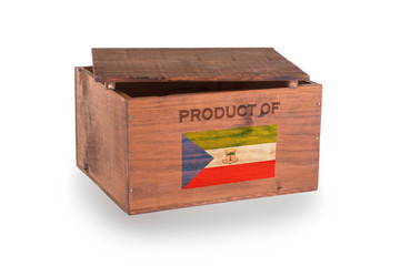 Wooden crate isolated on a white background