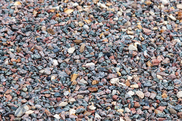 Gray gravel texture as background