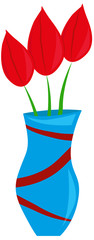 Tulips in the vase