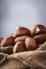 chestnuts in jute