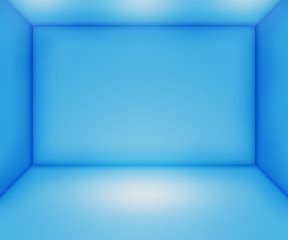 Blue Empty Room Backdrop