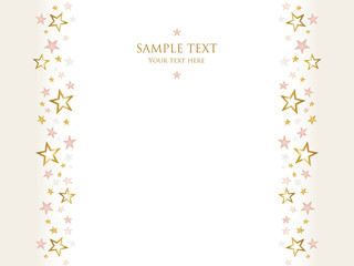 キラキラ輝く星のフレーム