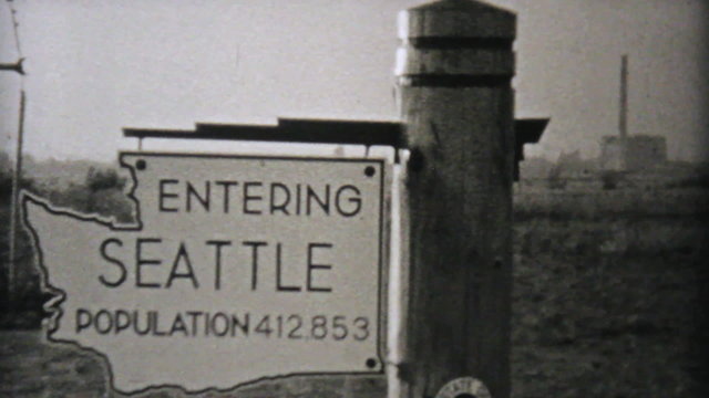 Visiting Seattle Washington On Driving Trip-1940 Vintage 8mm