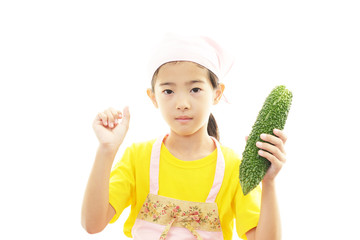 エプロン姿の女の子