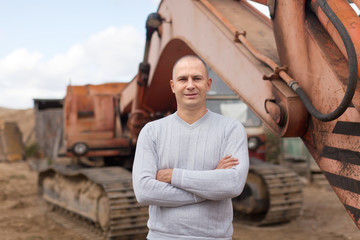 Portrait of tractor operator