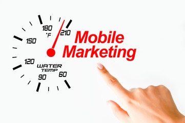 Mobile marketing concept