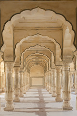 Arches at Amber Fort near Jaipur